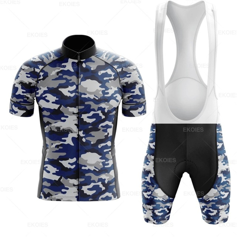 Mountain Biking Races - Maglia da ciclismo mimetica per uomo,